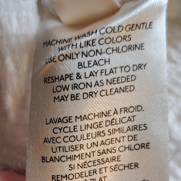 Anthropologie Rebecca Blouse Ivory Tie Neck Dolman Sleeve Top Women's Sz L - Picture 13 of 14